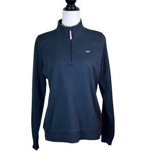 Vineyard Vines Navy Quarter-Zip Pullover